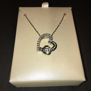 Double Pendent Heart Necklace
